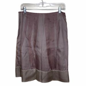 BCBGMAXAZRIA Runway Silk Skirt Purple A-Line